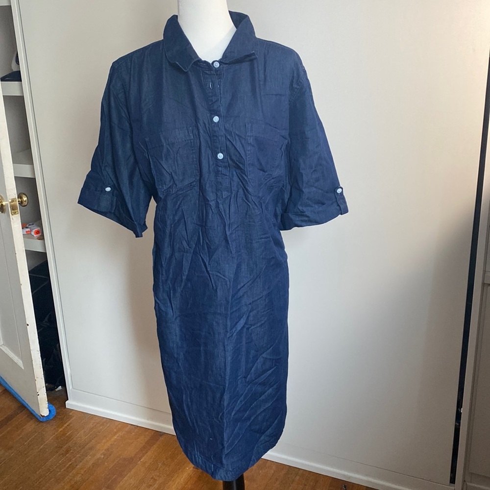 Denim dress plus size